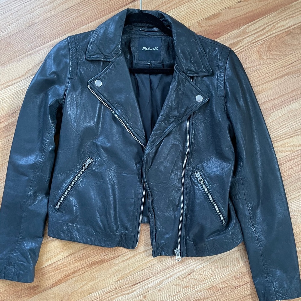 Madewell Washed Leather Motorcycle Jacket